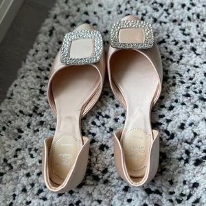 Roger Vivier Classic Diamond Flats Champagne